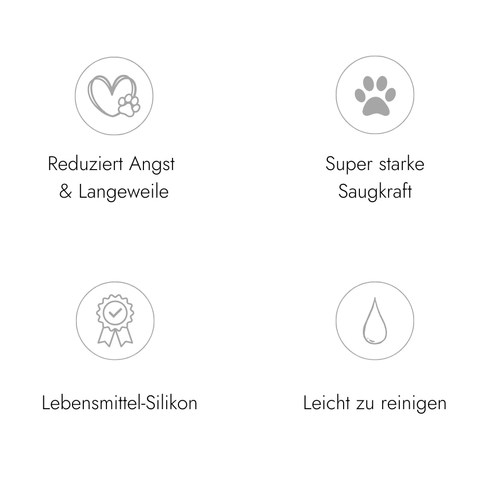 Napf Pesto Genussmoment Set mit Schleckmatte in Altrosa oder Grau